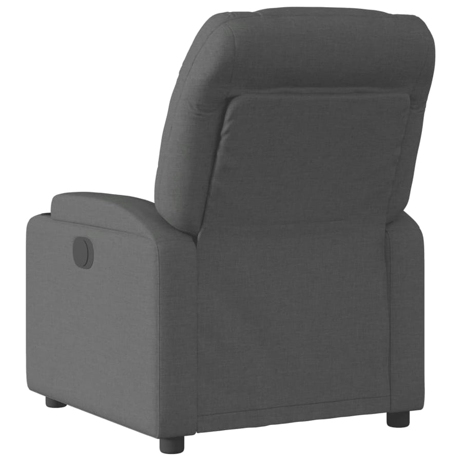 Fauteuil verstelbaar elektrisch stof zwart 1 Nee