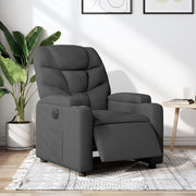 Fauteuil elektrisch verstelbaar stof zwart