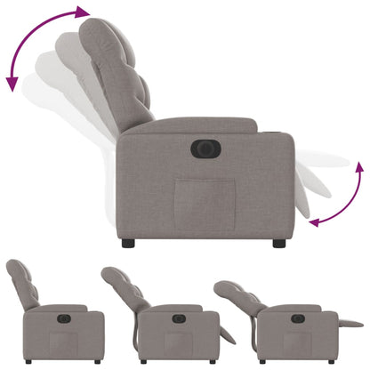 Fauteuil Verstelbaar Elektrisch Stof Taupe Nee Elektrisch verstelbaar