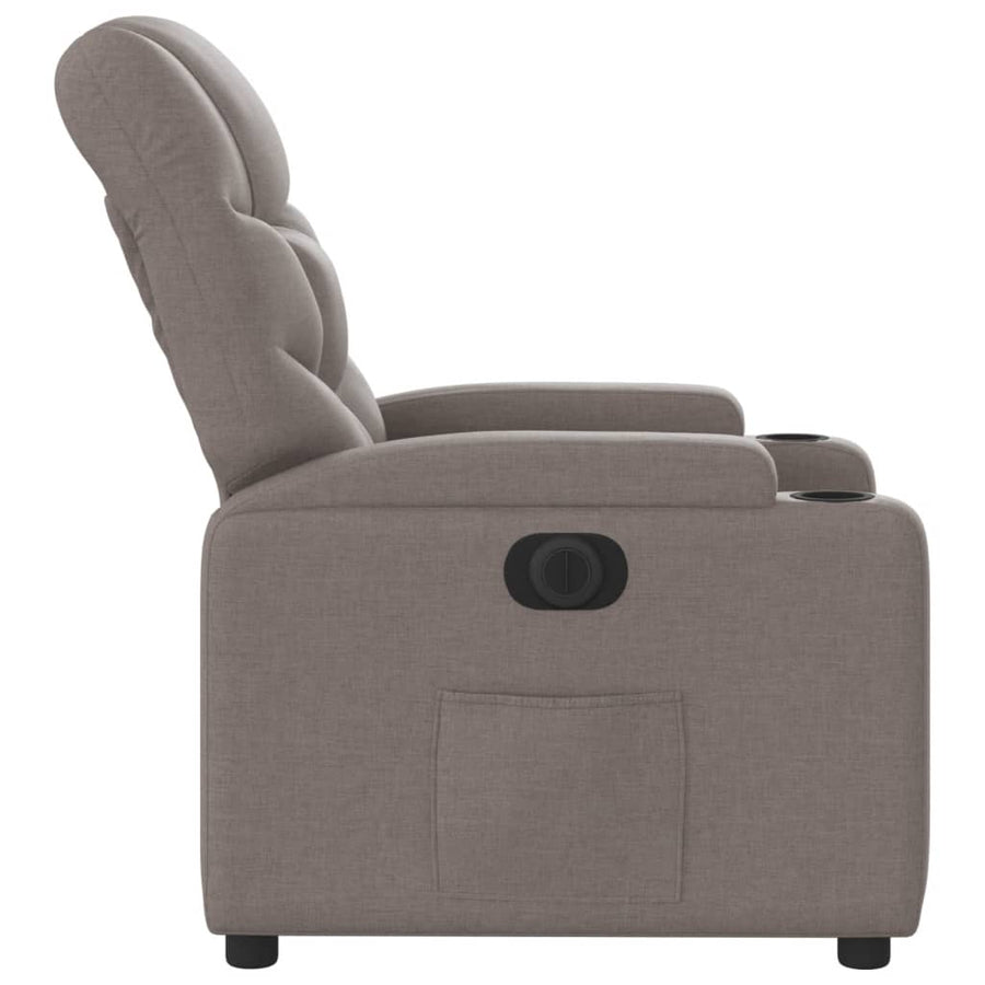 Fauteuil Verstelbaar Elektrisch Stof Taupe Nee Elektrisch verstelbaar
