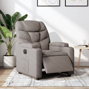 Fauteuil elektrisch verstelbaar stof taupe