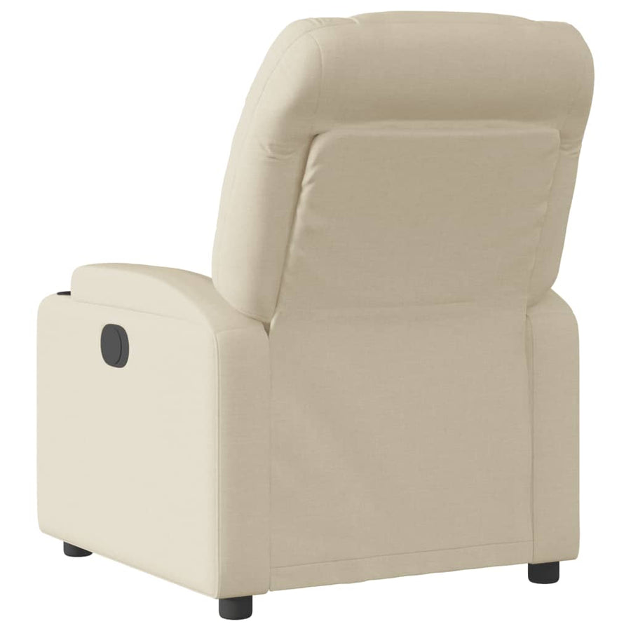 Fauteuil verstelbaar elektrisch stof crèmekleurig 1 Nee