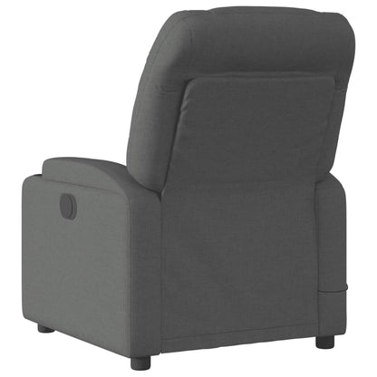 Massagestoel Stof Donkergrijs Ja Elektrisch verstelbaar