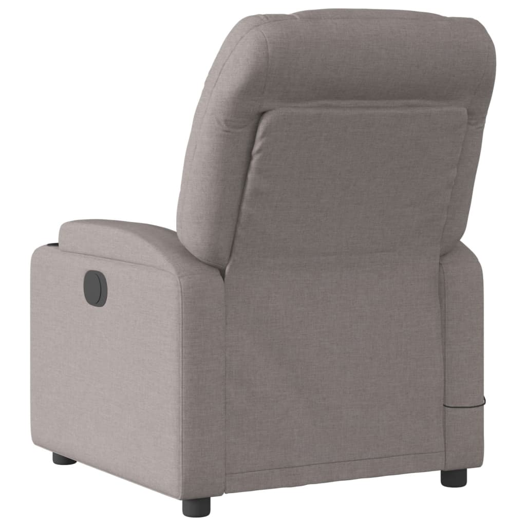 Massagestoel Stof Taupe Ja Elektrisch verstelbaar
