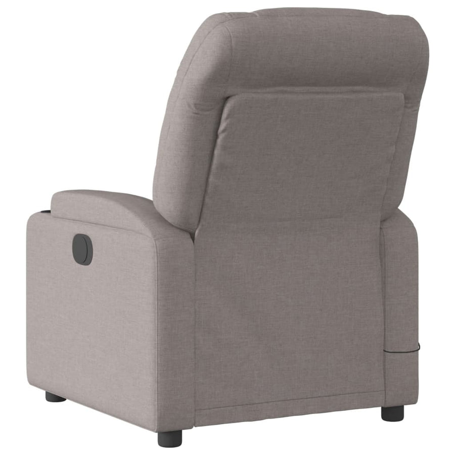 Massagestoel Stof Taupe Ja Elektrisch verstelbaar