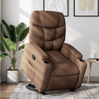 Riser recliner fabric brown