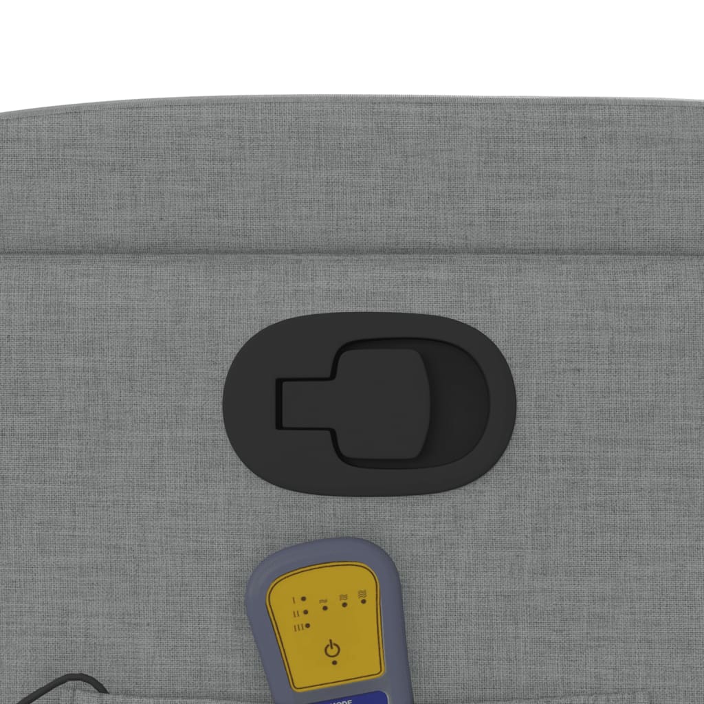 Sta-Op-Massagestoel Verstelbaar Stof Lichtgrijs Ja Handmatig verstelbaar