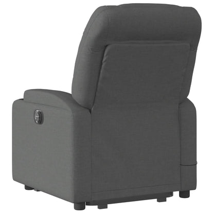 Sta-Op-Massagestoel Stof Donkergrijs Ja Elektrisch verstelbaar