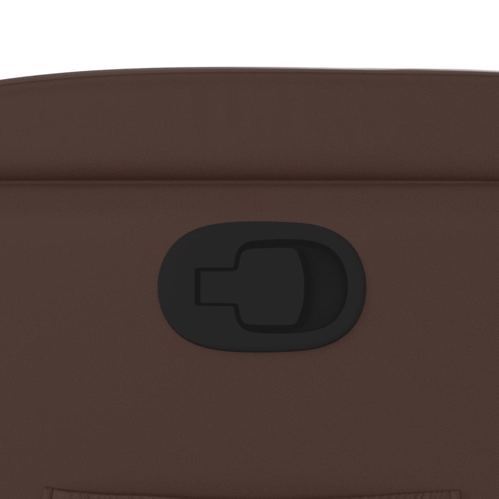 Sta-Op-Fauteuil Verstelbaar Kunstleer Bruin Nee Handmatig verstelbaar