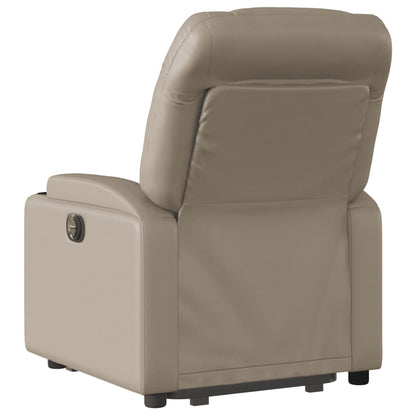 Sta-Op-Massagestoel Elektrisch Kunstleer Kleurig Cappuccino Ja Elektrisch verstelbaar