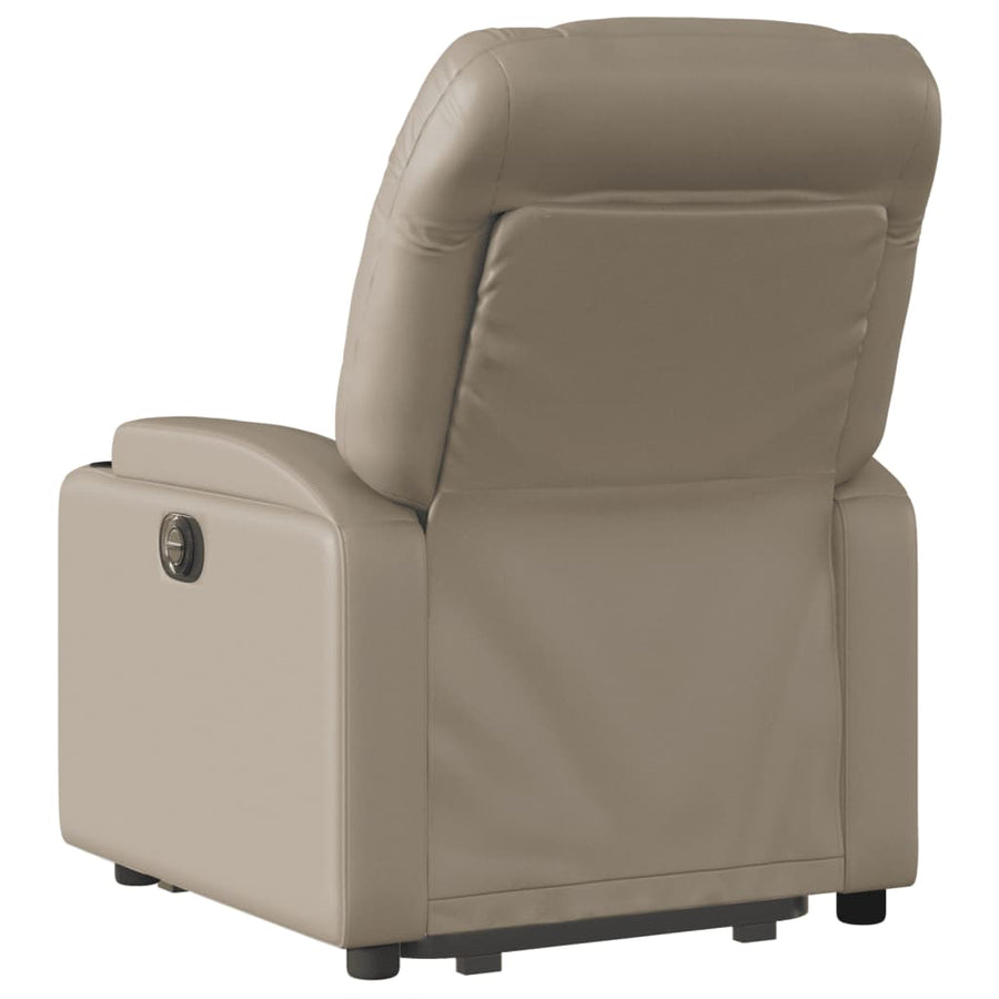 Sta-Op-Massagestoel Elektrisch Kunstleer Kleurig Cappuccino Ja Elektrisch verstelbaar