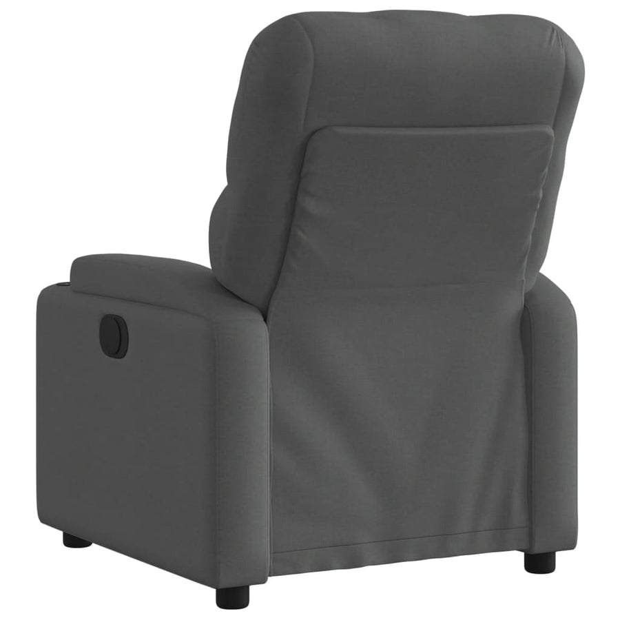 Fauteuil elektrisch verstelbaar stof donkergrijs Nee Elektrisch verstelbaar