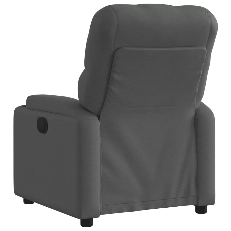 Fauteuil elektrisch verstelbaar stof donkergrijs Nee Elektrisch verstelbaar