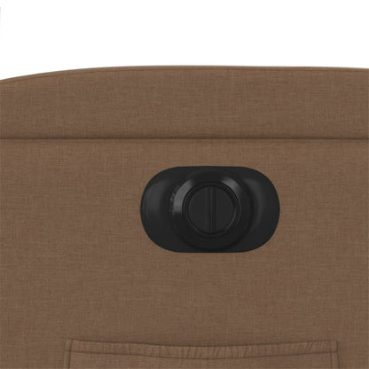 Fauteuil Verstelbaar Elektrisch Stof Bruin Nee Elektrisch verstelbaar