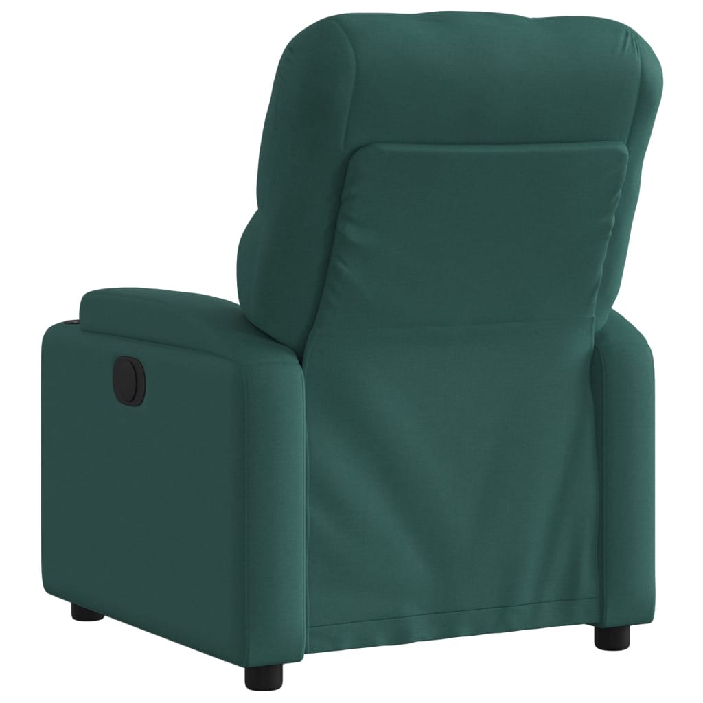 Fauteuil verstelbaar elektrisch stof donkergroen 1 Nee