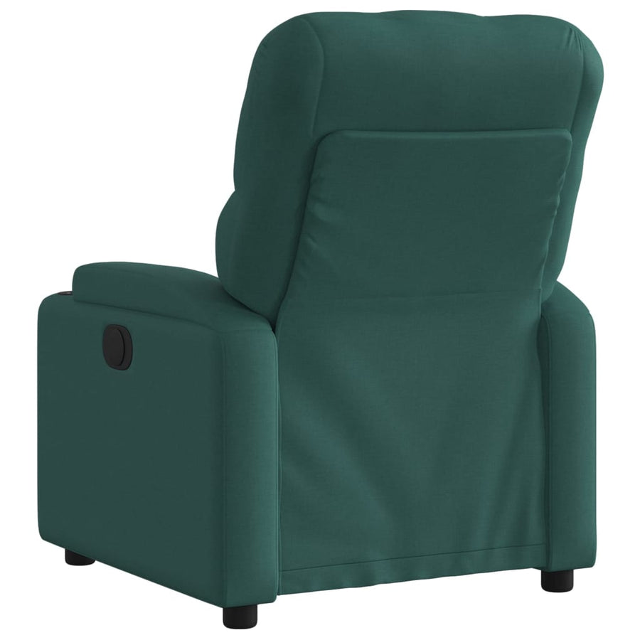 Fauteuil verstelbaar elektrisch stof donkergroen 1 Nee