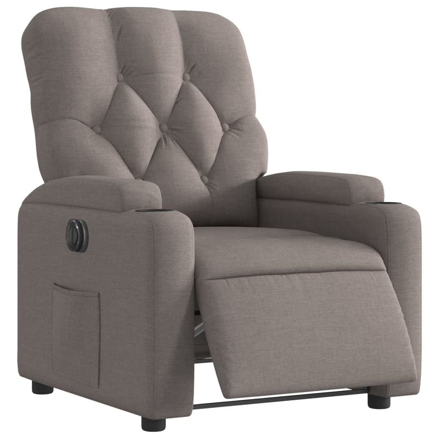 Fauteuil Verstelbaar Elektrisch Stof Taupe Nee Elektrisch verstelbaar