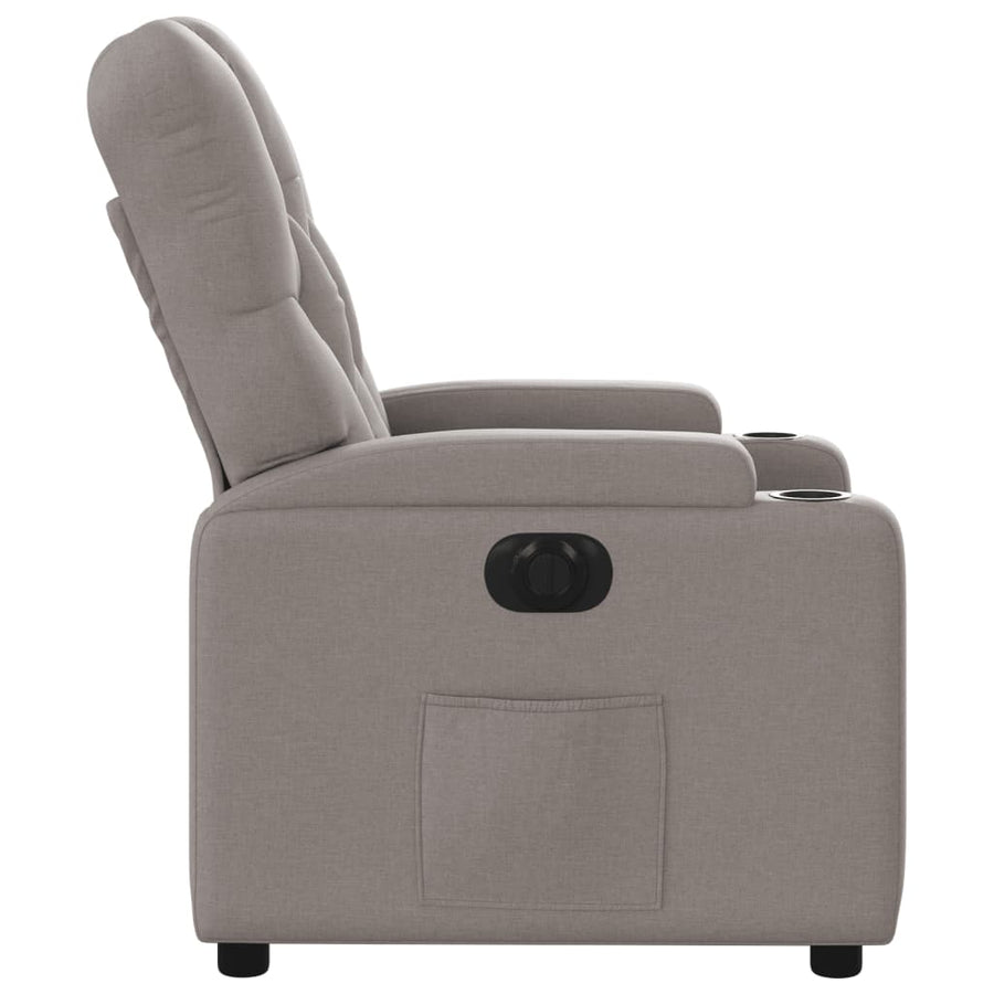 Fauteuil Verstelbaar Elektrisch Stof Taupe Nee Elektrisch verstelbaar