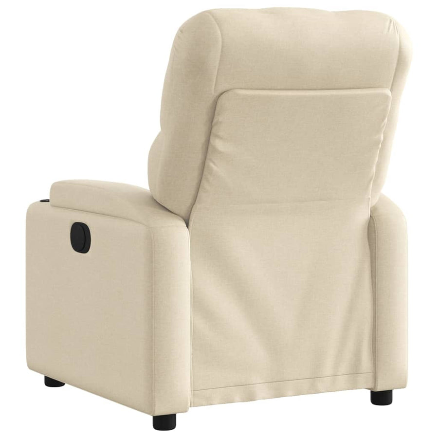 Fauteuil Verstelbaar Elektrisch Stof Kleurig Crème Nee Elektrisch verstelbaar