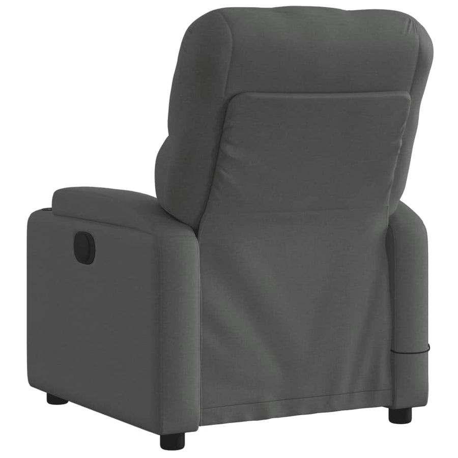 Massagestoel Stof Donkergrijs Ja Elektrisch verstelbaar