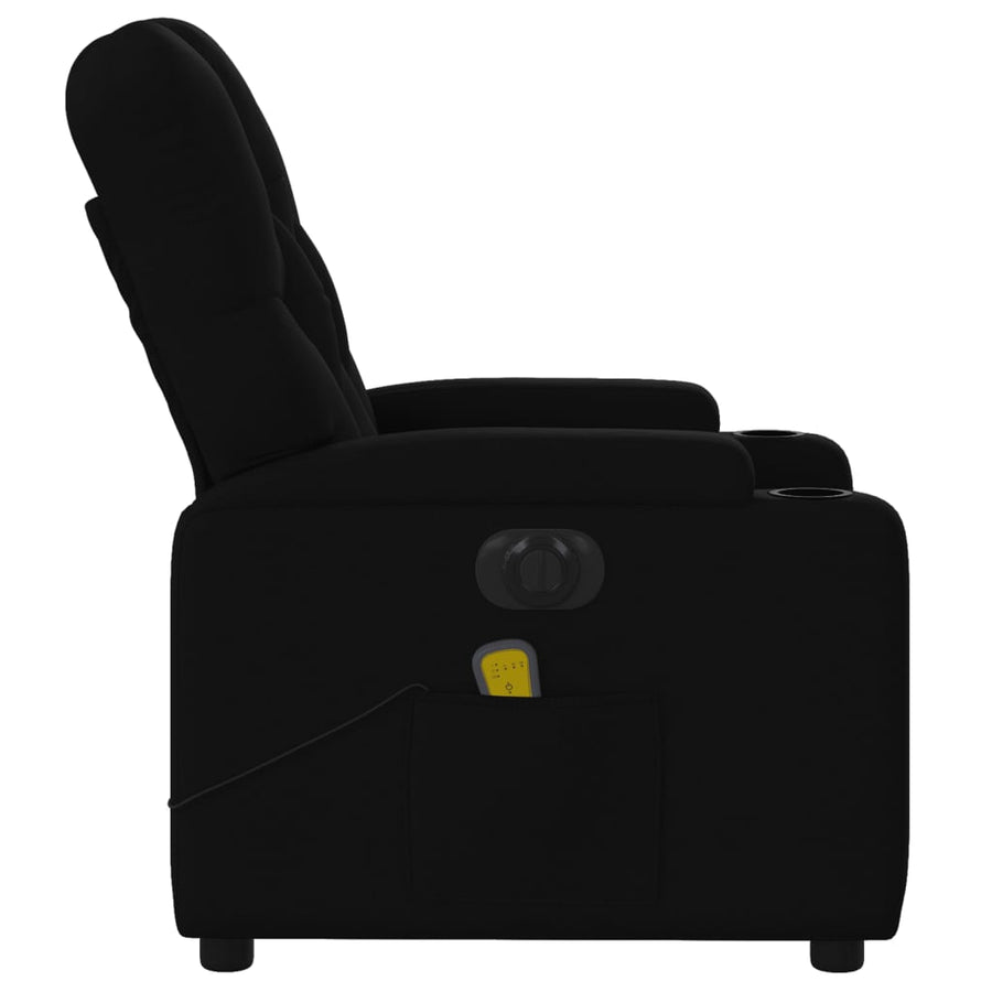 Massagestoel Stof Zwart Ja Elektrisch verstelbaar