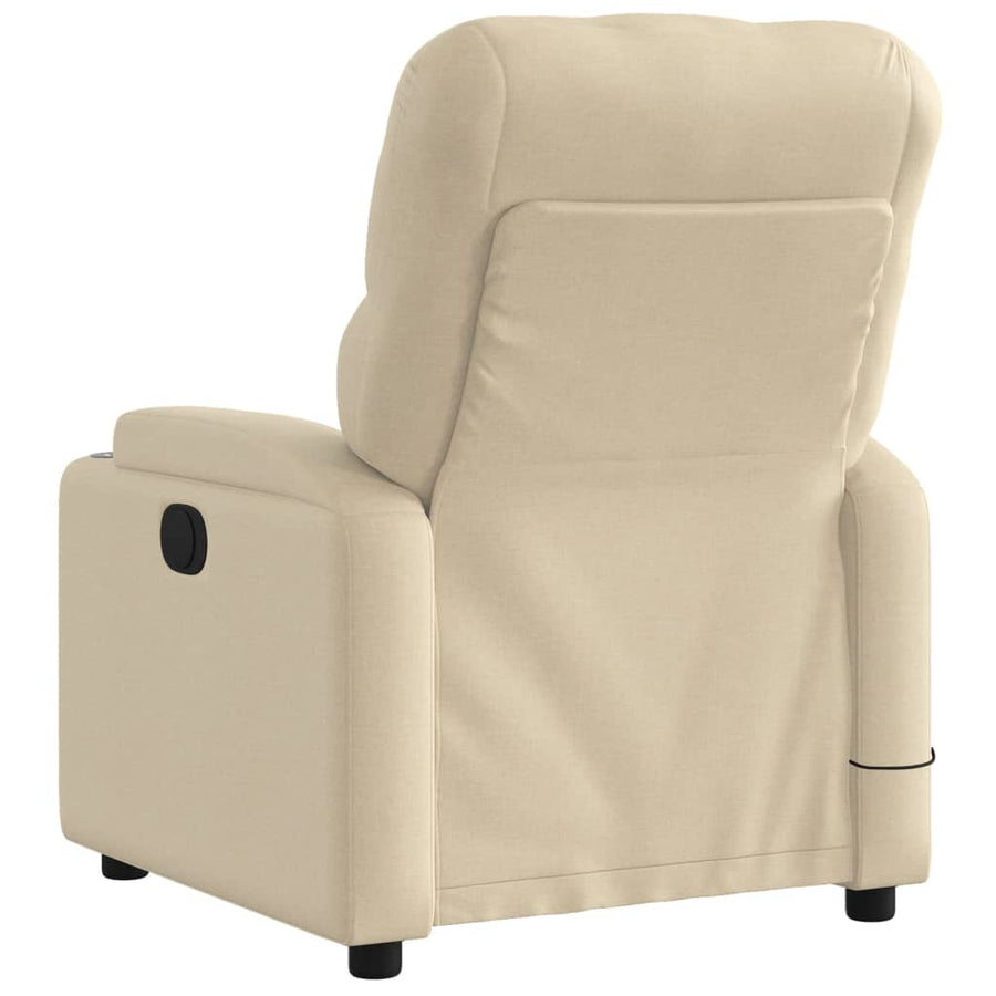 Massagestoel Stof Kleurig Crème Ja Elektrisch verstelbaar