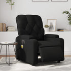 Massage chair adjustable electric faux leather black