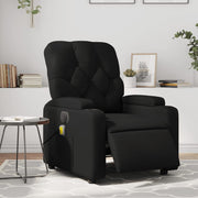 Massagestoel elektrisch verstelbaar kunstleer zwart 74x86,5x93,5 cm