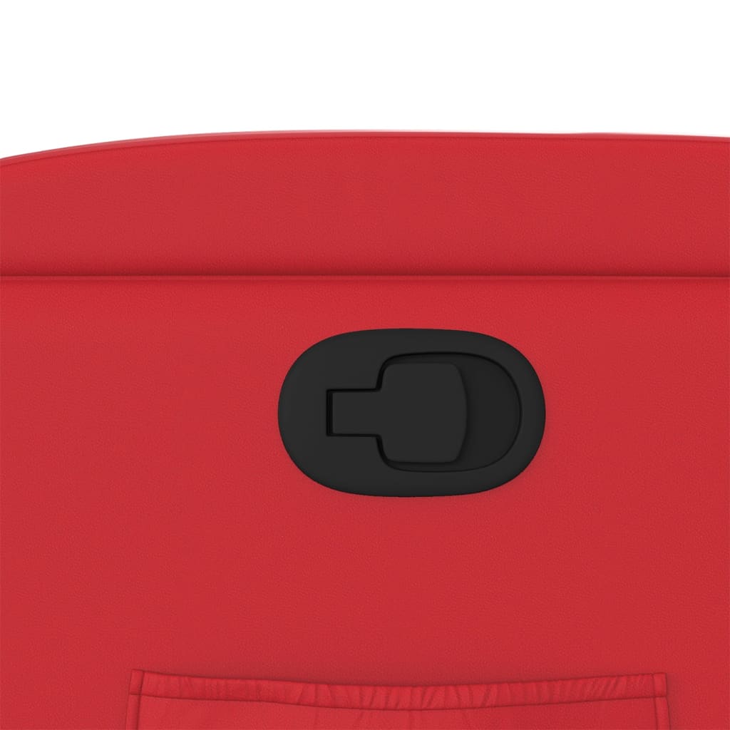 Sta-op-stoel kunstleer rood