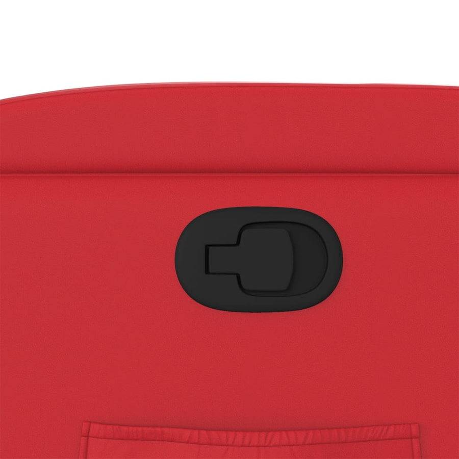 Sta-op-stoel kunstleer rood