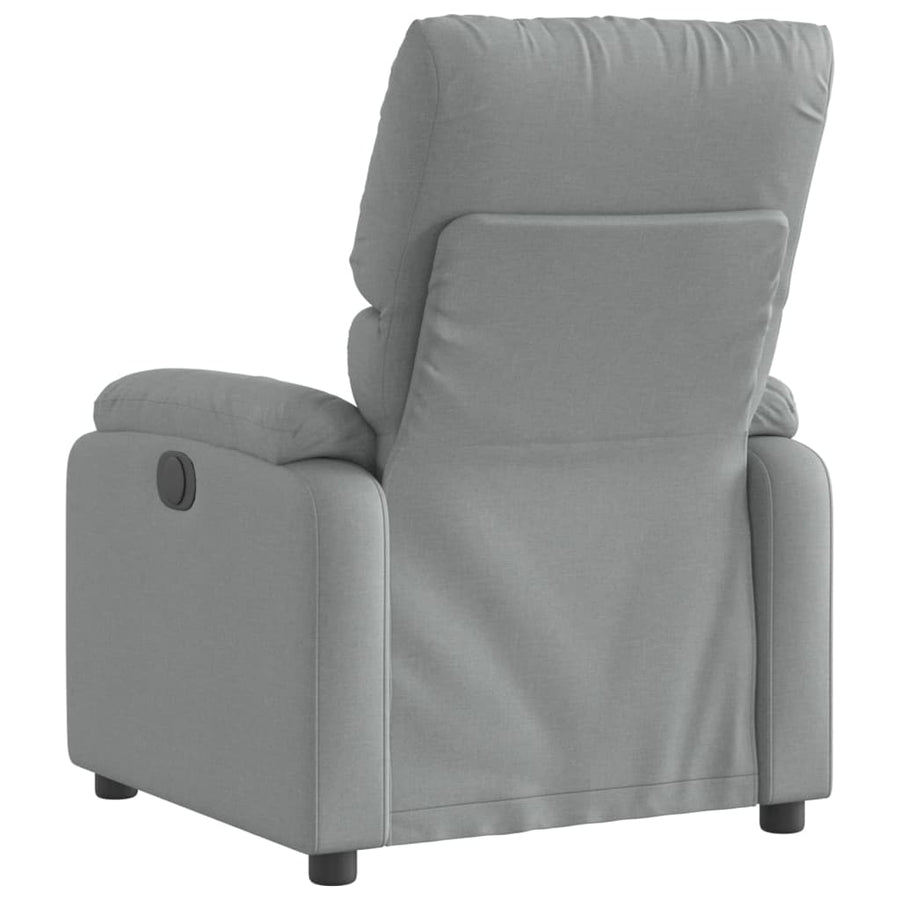 Fauteuil elektrisch verstelbaar stof lichtgrijs Nee Elektrisch verstelbaar