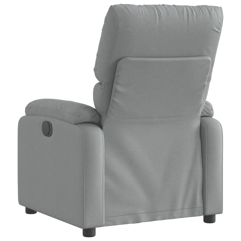 Fauteuil elektrisch verstelbaar stof lichtgrijs Nee Elektrisch verstelbaar