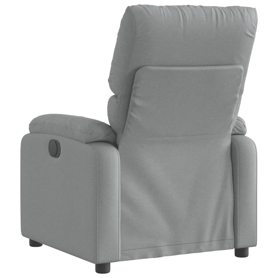 Fauteuil elektrisch verstelbaar stof lichtgrijs Nee Elektrisch verstelbaar