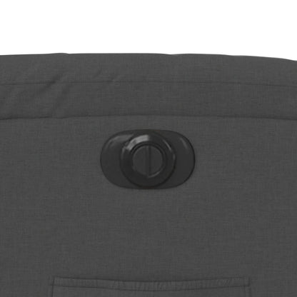 Fauteuil elektrisch verstelbaar stof donkergrijs Nee Elektrisch verstelbaar