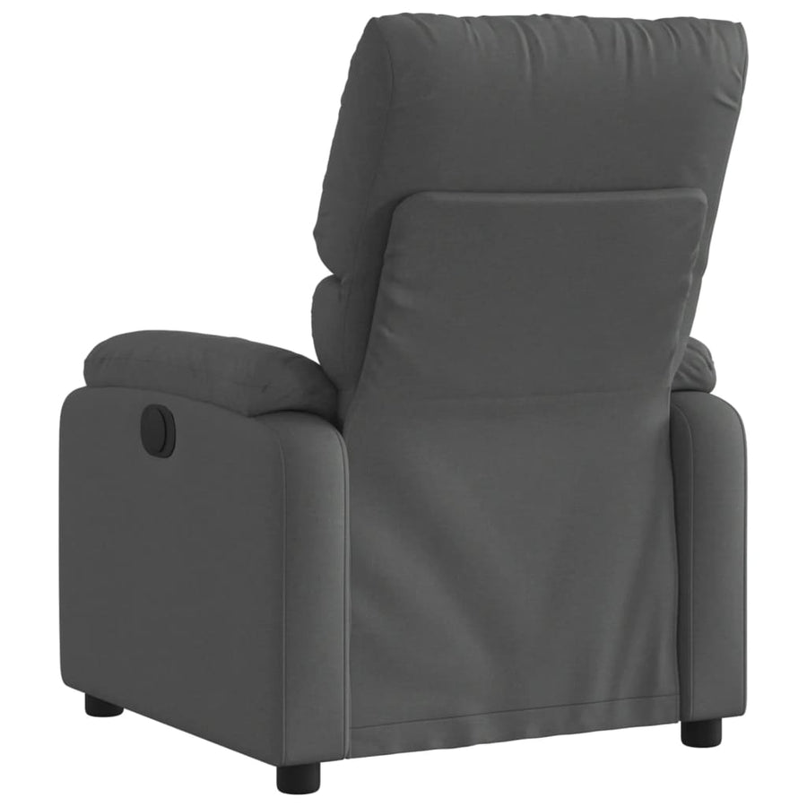 Fauteuil elektrisch verstelbaar stof donkergrijs Nee Elektrisch verstelbaar