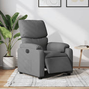 Fauteuil elektrisch verstelbaar stof donkergrijs 75x99x99 cm