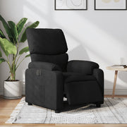 Fauteuil elektrisch verstelbaar stof zwart