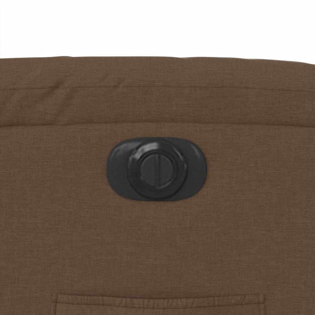 Fauteuil verstelbaar elektrisch stof bruin 1 Nee