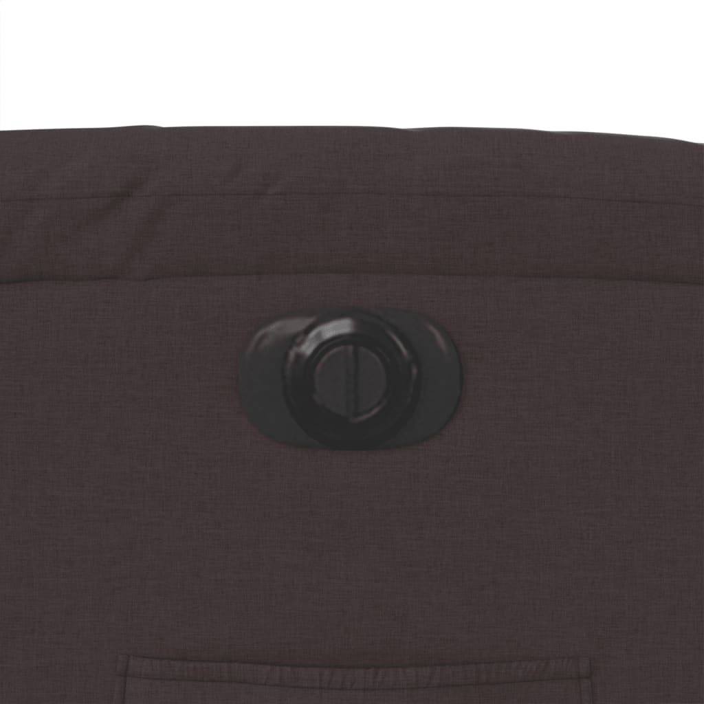 Fauteuil verstelbaar elektrisch stof donkerbruin 1 Nee