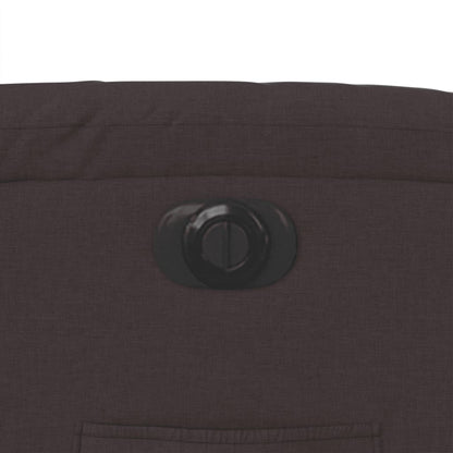 Fauteuil verstelbaar elektrisch stof donkerbruin 1 Nee