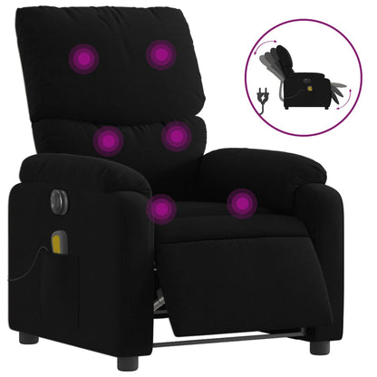Massagestoel Stof Zwart Ja Elektrisch verstelbaar