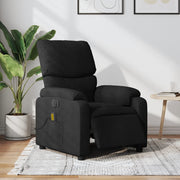 Massagestoel elektrisch verstelbaar stof zwart
