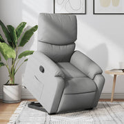 Sta-op-stoel verstelbaar stof lichtgrijs 110 kg