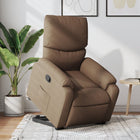 Riser recliner fabric brown