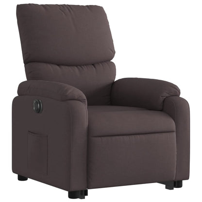 Sta-Op-Stoel Elektrisch Stof Donkerbruin Nee Elektrisch verstelbaar
