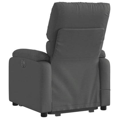 Sta-Op-Massagestoel Stof Donkergrijs Ja Elektrisch verstelbaar