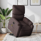 Electric recliner massage chair fabric dark brown