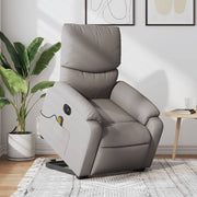 Sta-op massagestoel elektrisch verstelbaar taupe