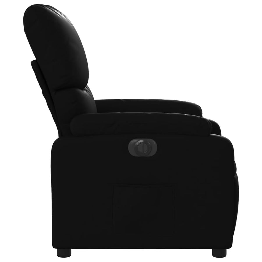 Fauteuil elektrisch verstelbaar kunstleer zwart Nee Elektrisch verstelbaar