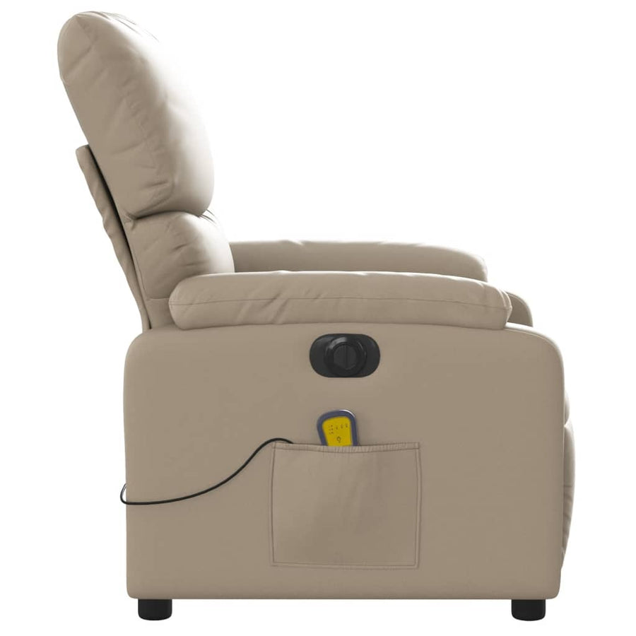 Massagestoel Verstelbaar Elektrisch Kunstleer Kleurig Cappuccino Ja Elektrisch verstelbaar